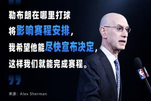 总裁发话!萧华:希望勒布朗尽快决定 联盟需要制定赛程